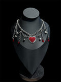 Spiky Red Heart necklace