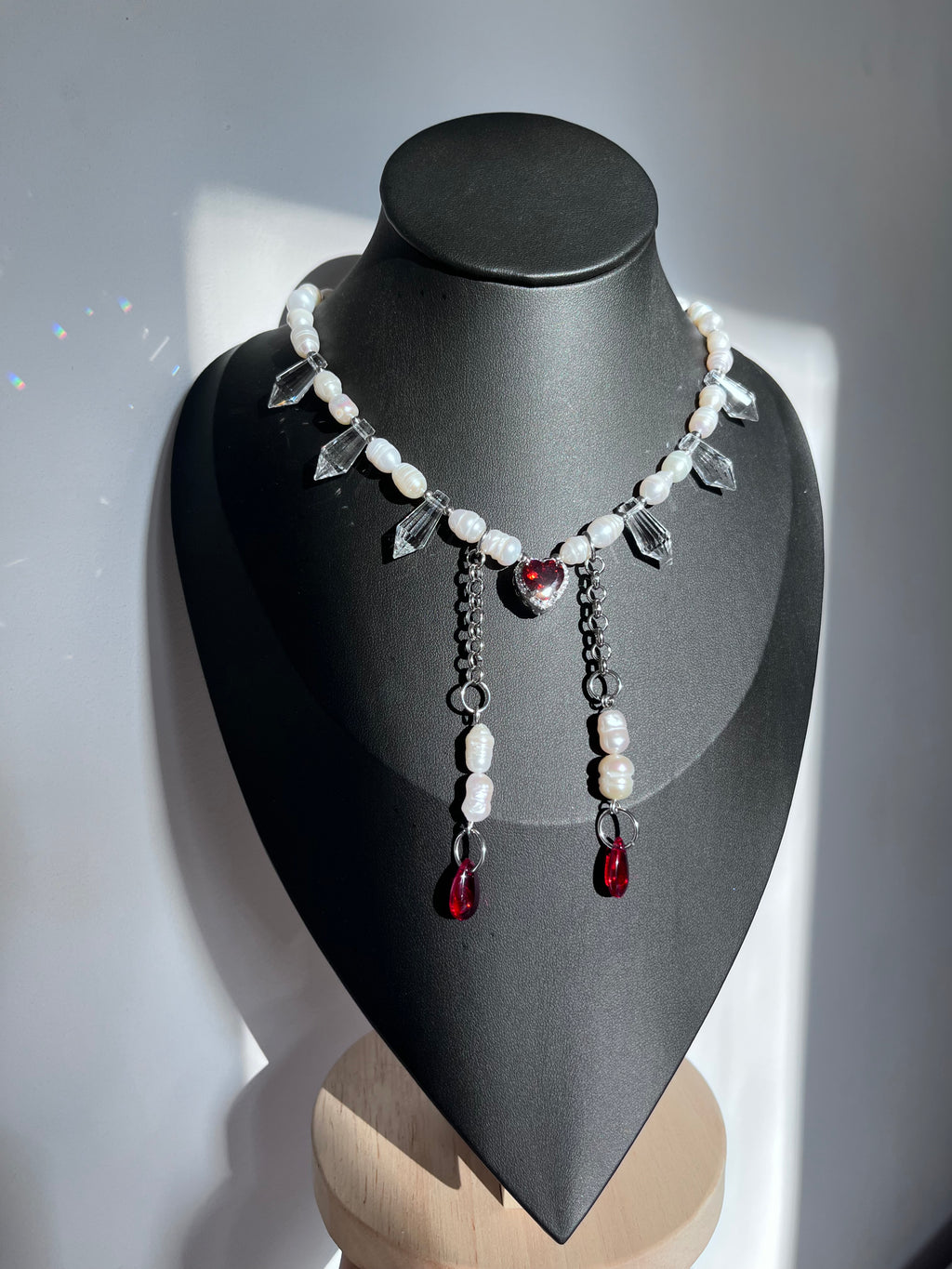 Red heart necklace