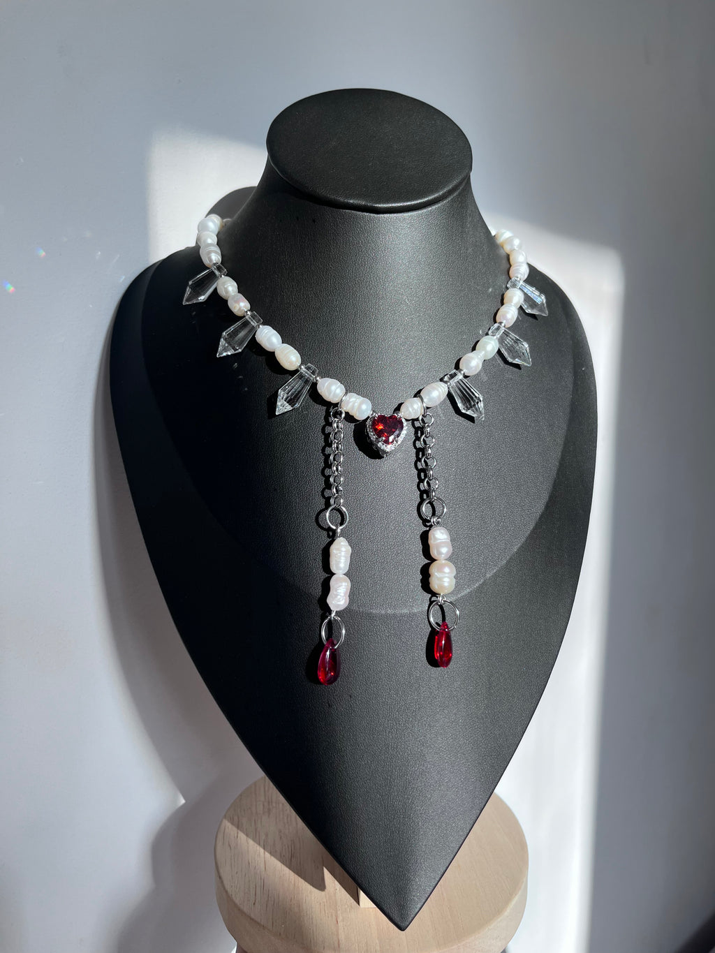 Red heart necklace