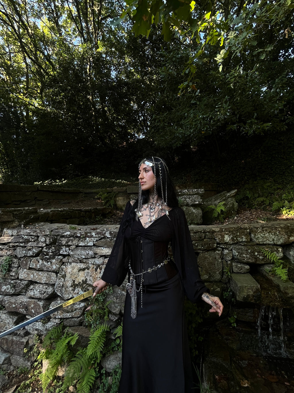 Medieval Knight-Inspired Crystal Headpiece