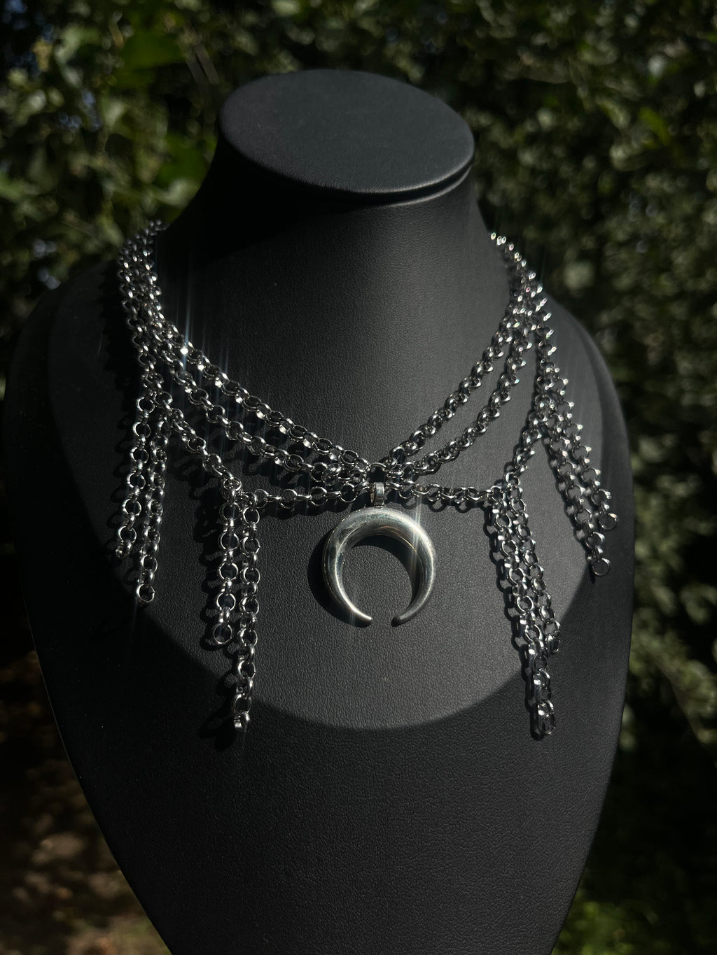 Lunar Chain Harness Necklace