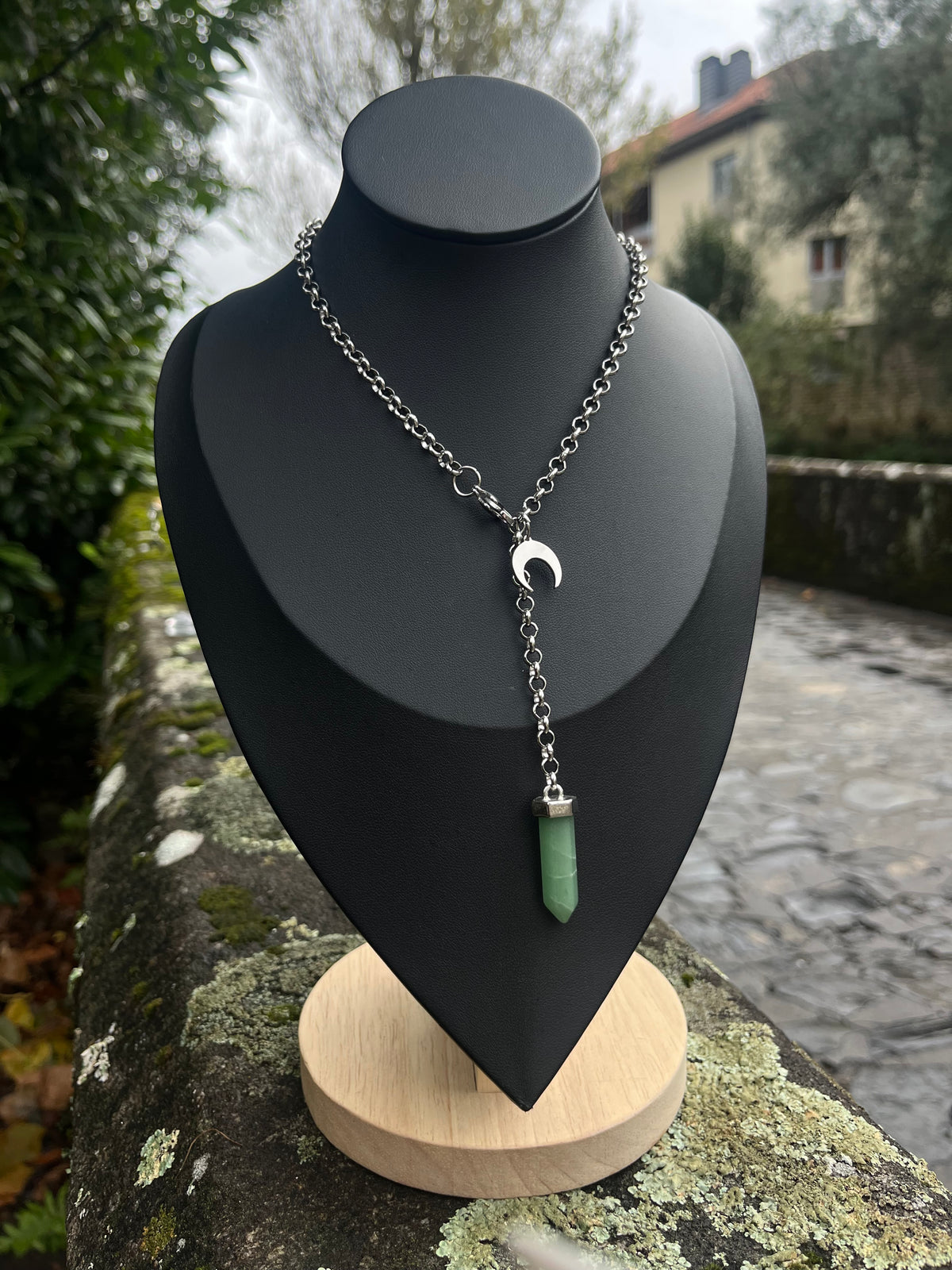 Amulet  necklace with Jade