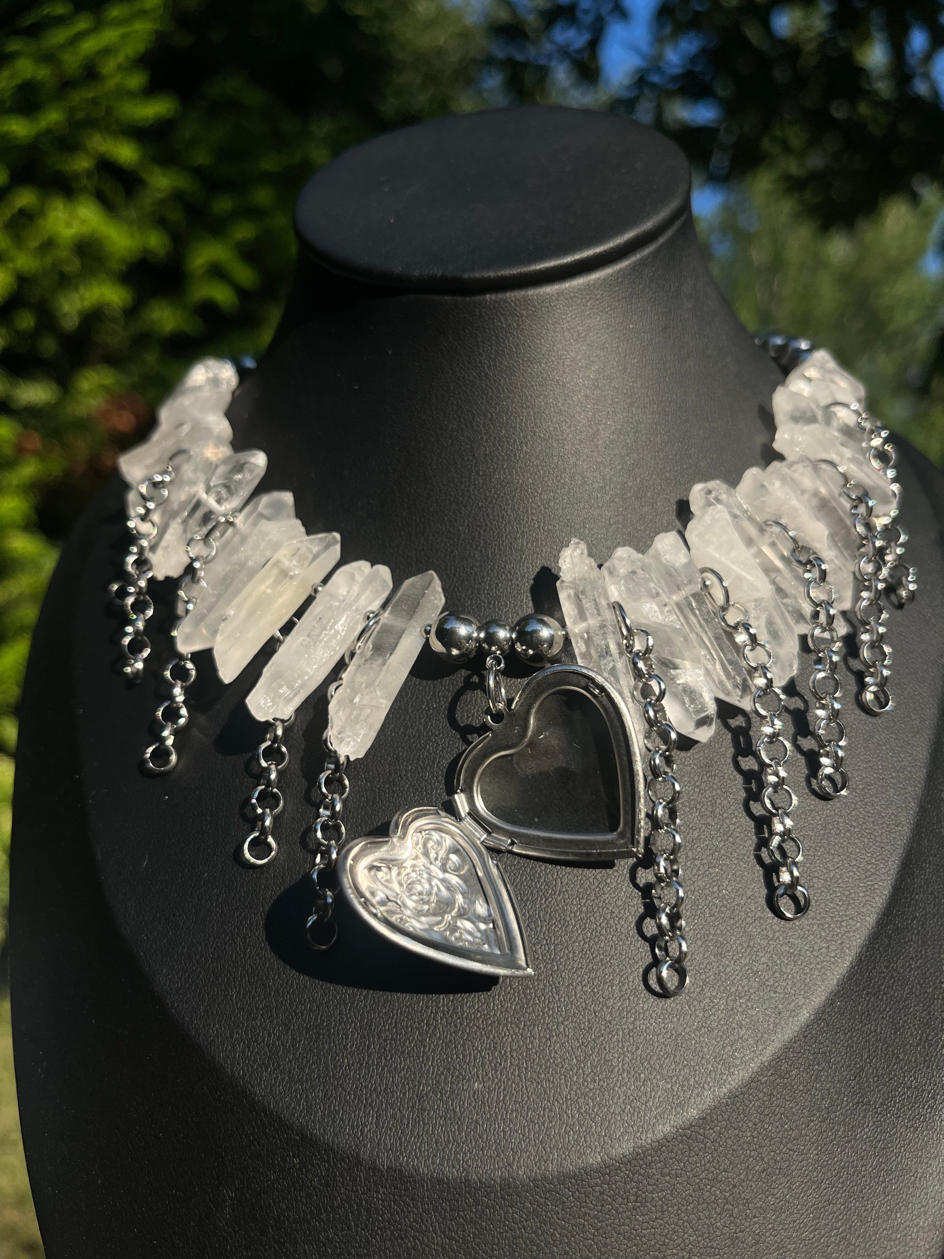 Crystal Rose - Quartz necklace