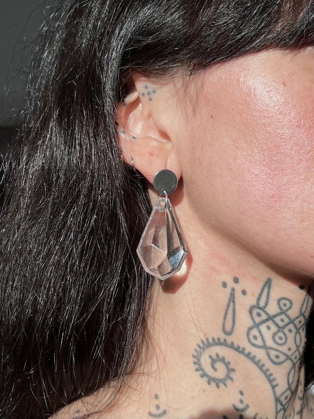 Crystal drop earrings