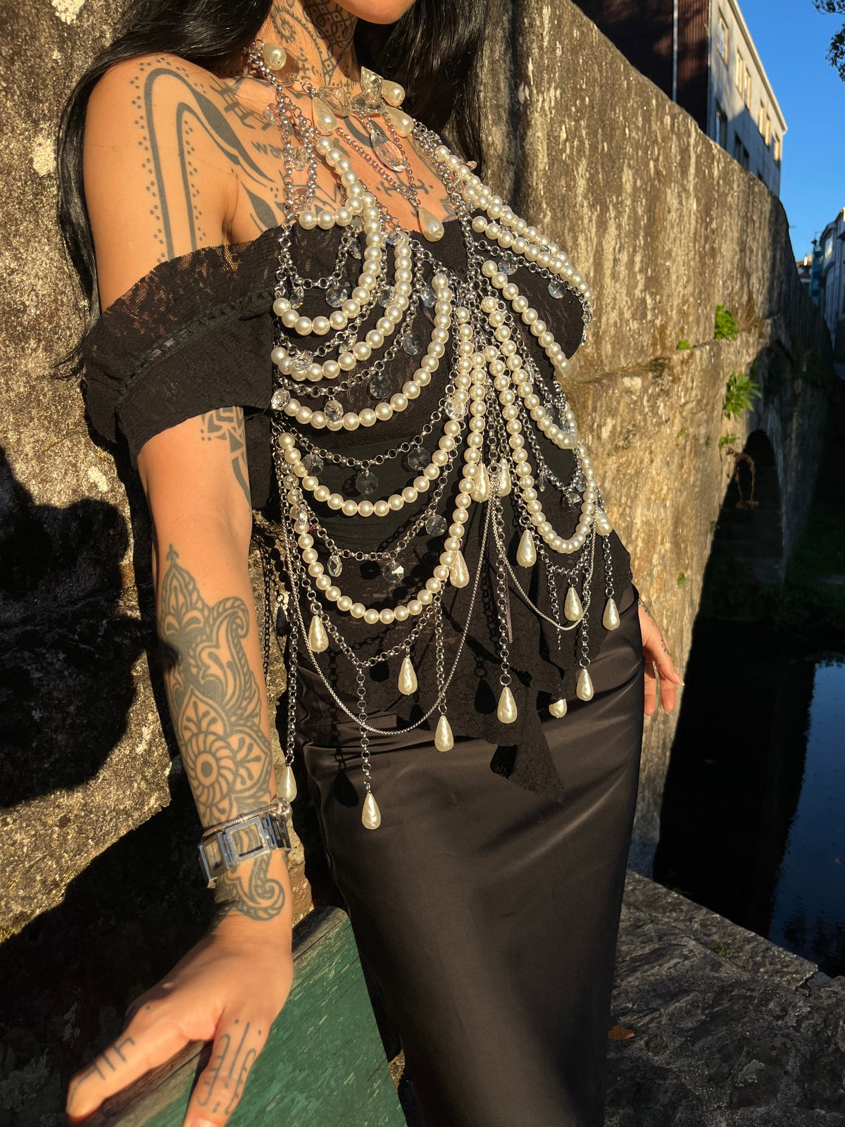 The Forgotten Queen – Pearl & Crystal Dress