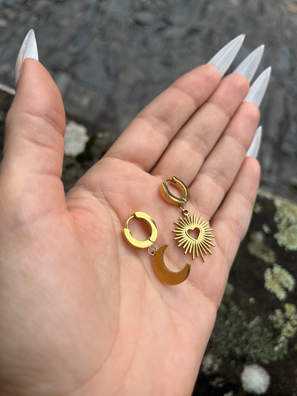 Sun and Moon earrings