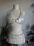 “Nereid” handmade capiz shell body jewelry