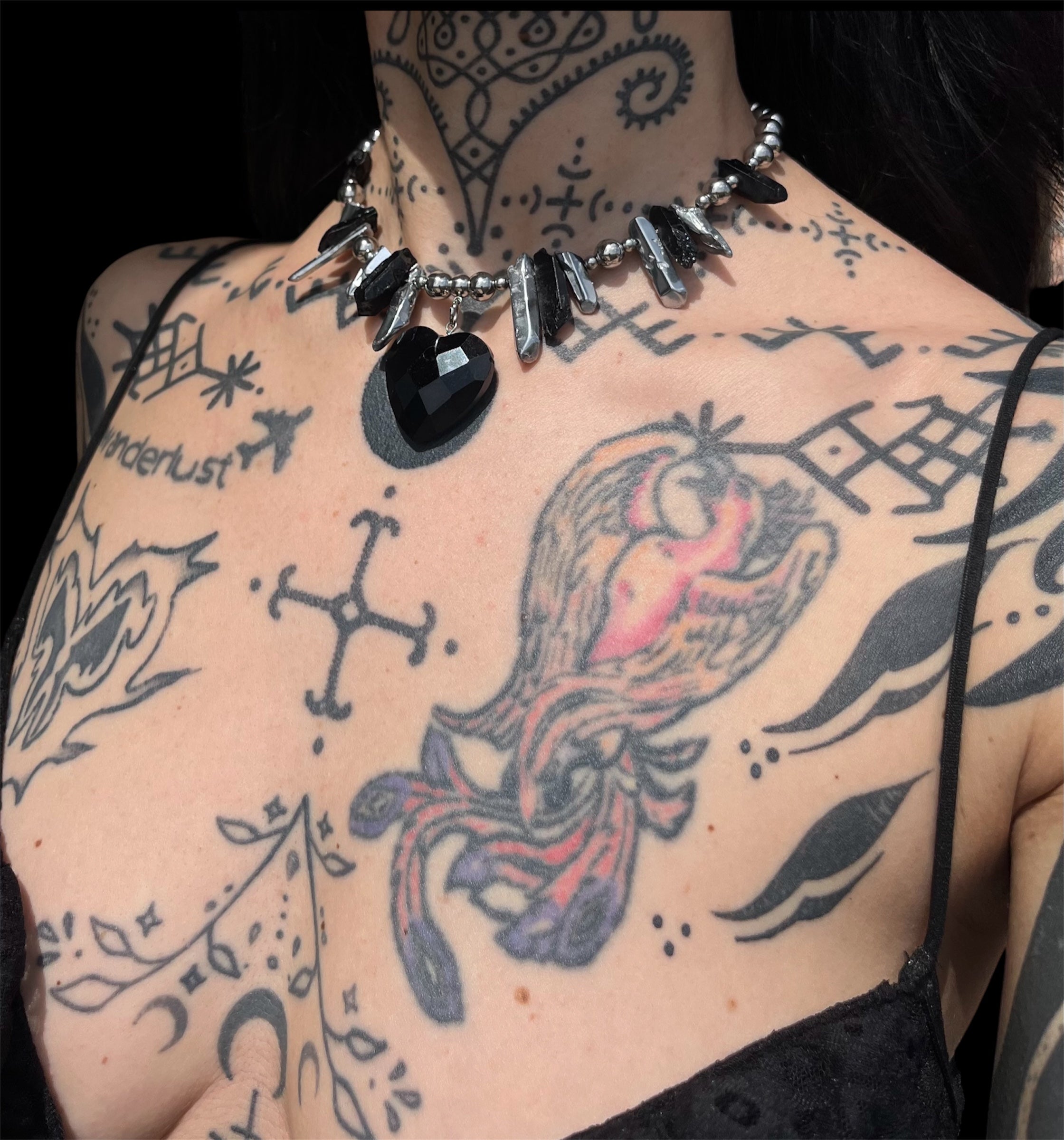 Midnight Heart Necklace