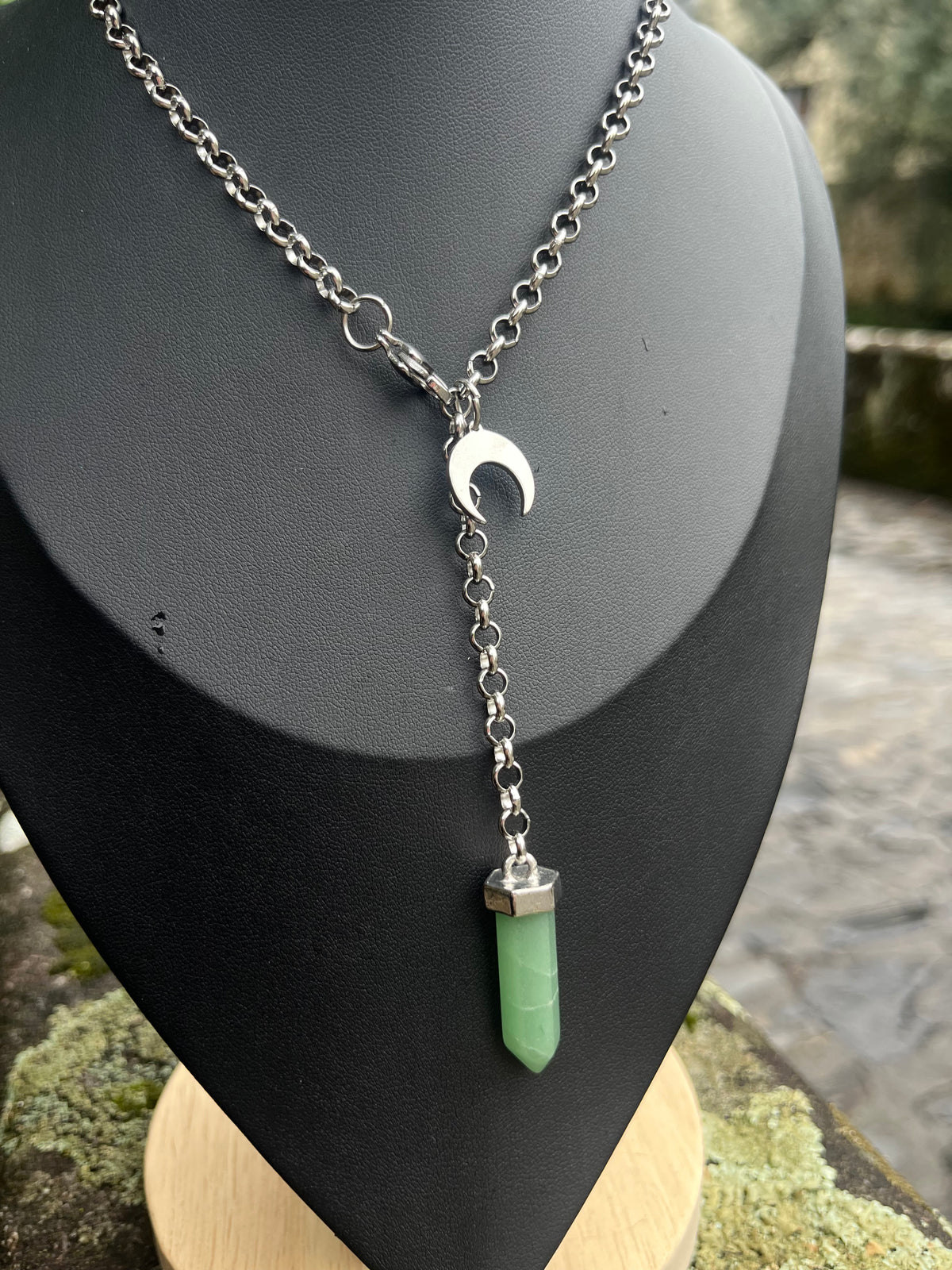 Amulet  necklace with Jade