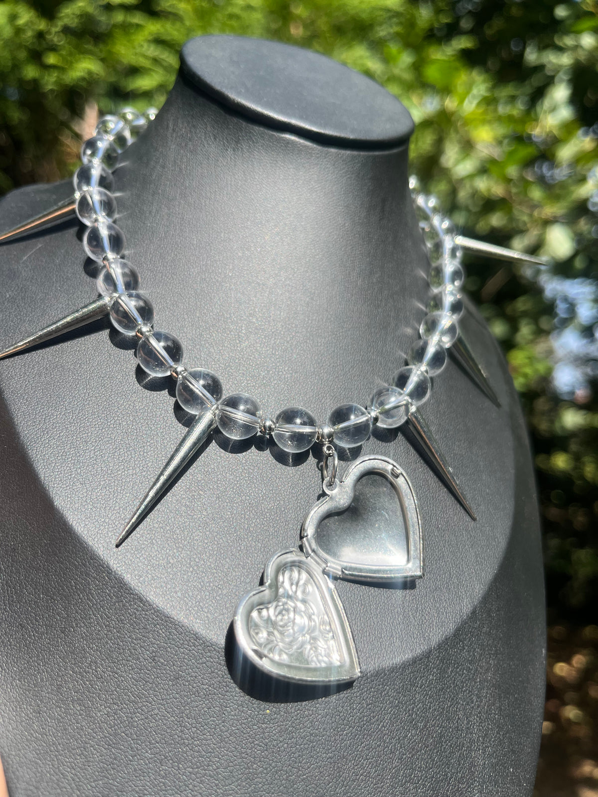 Love Spell Keeper — Crystal Spike Necklace