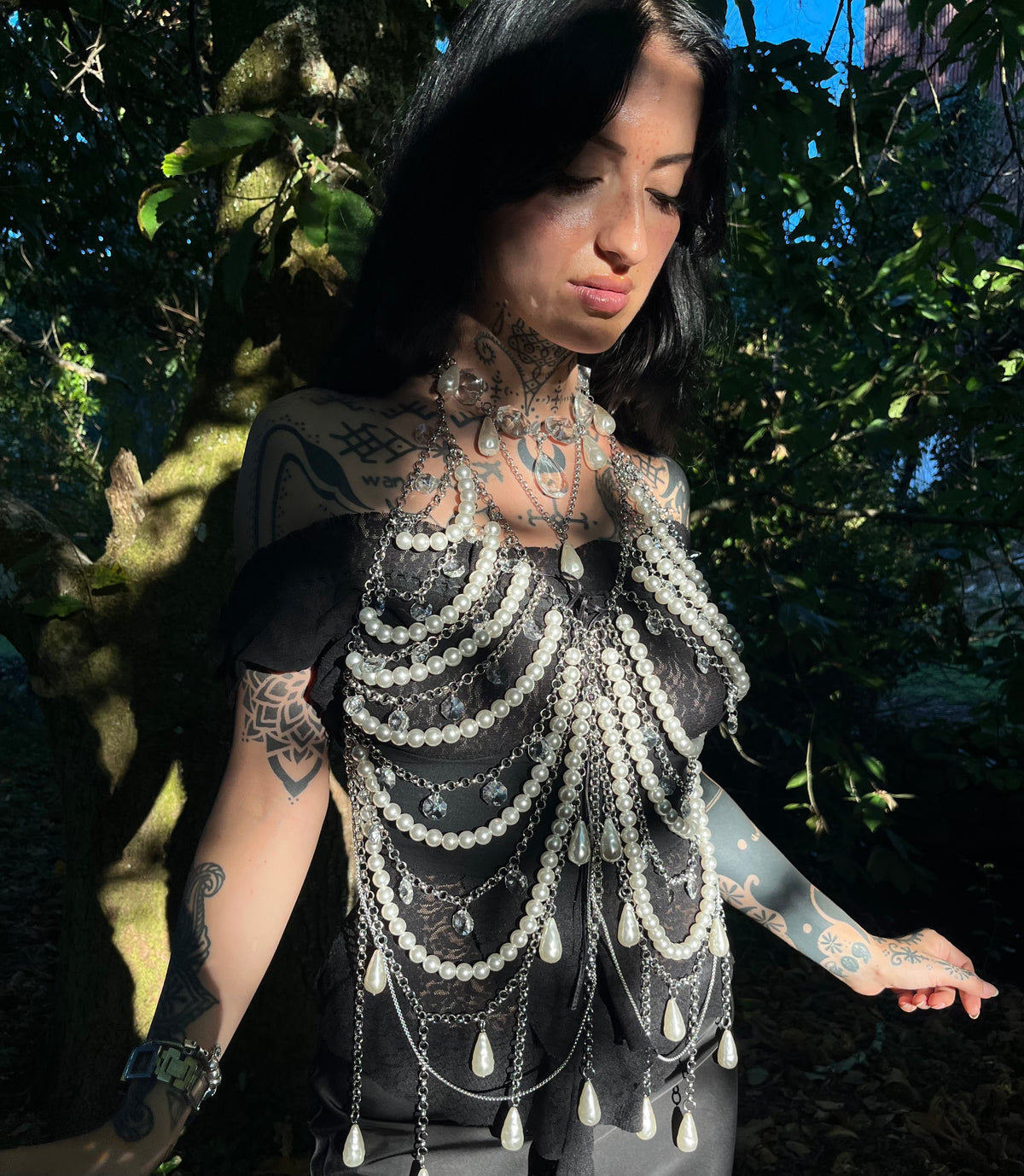The Forgotten Queen – Pearl & Crystal Dress