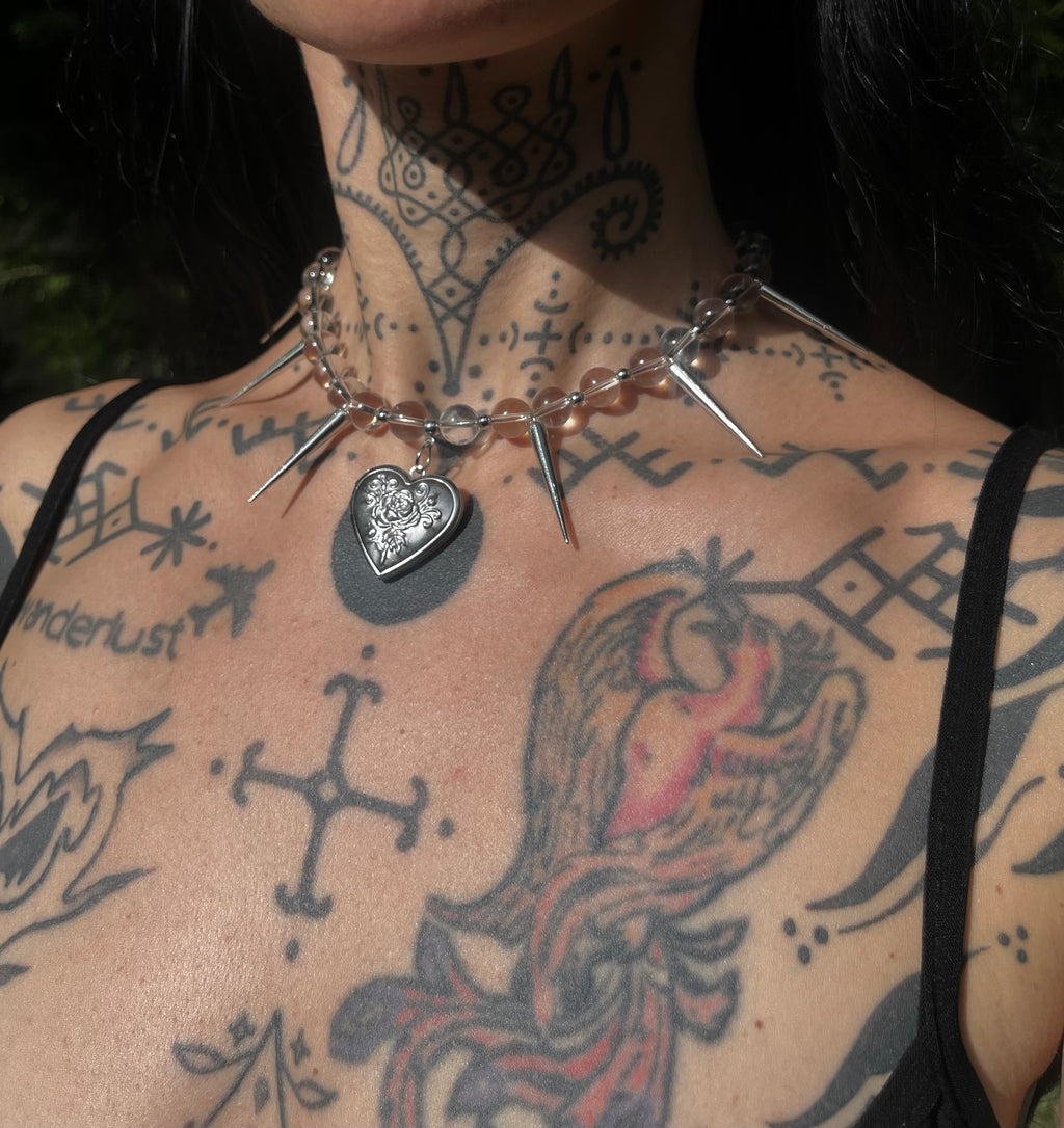 Love Spell Keeper — Crystal Spike Necklace