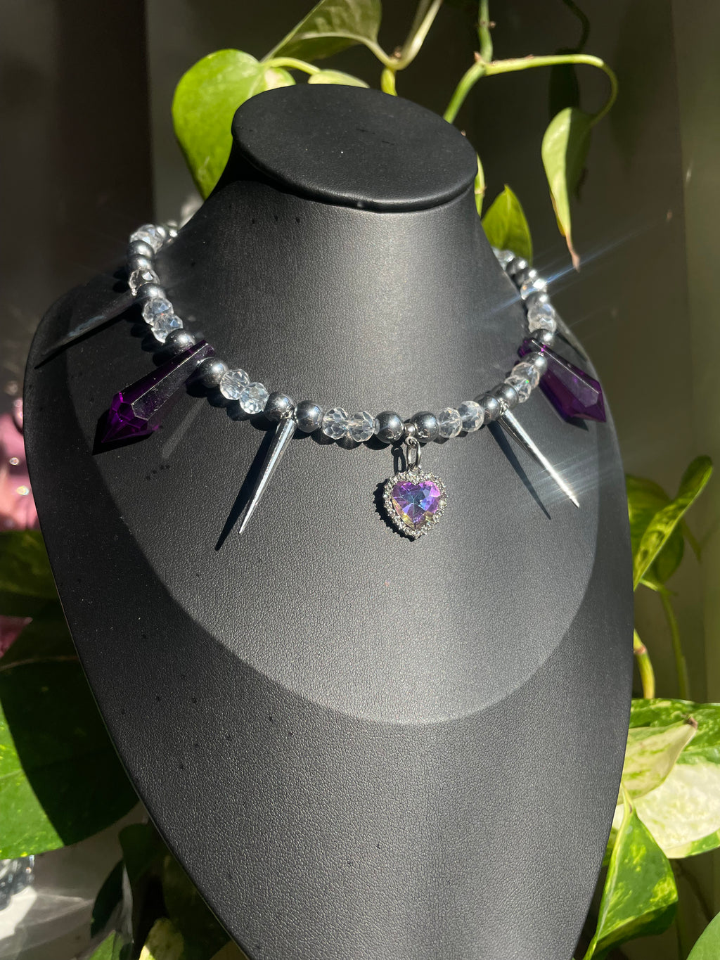 Purple Heart necklace