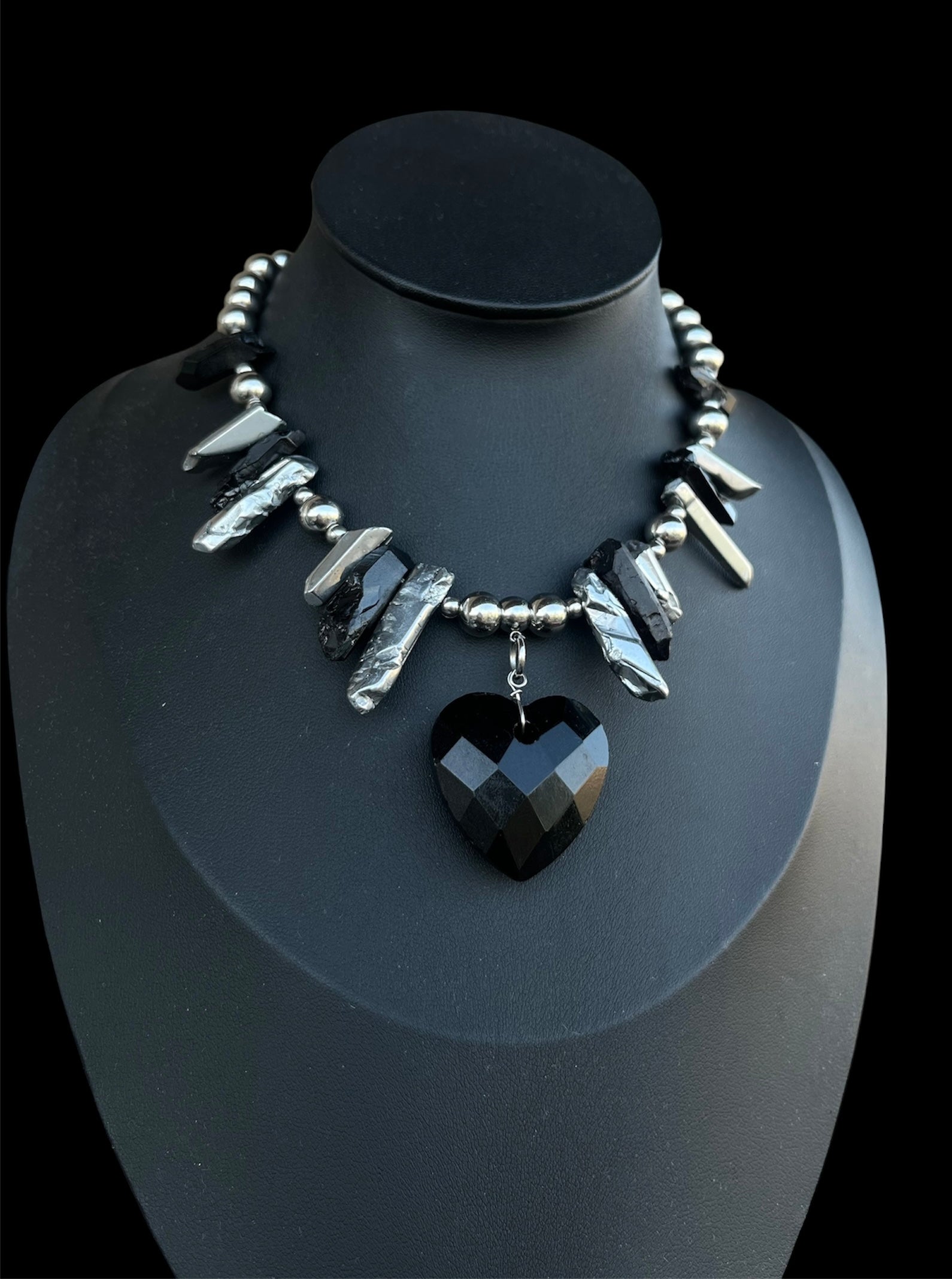 Midnight Heart Necklace