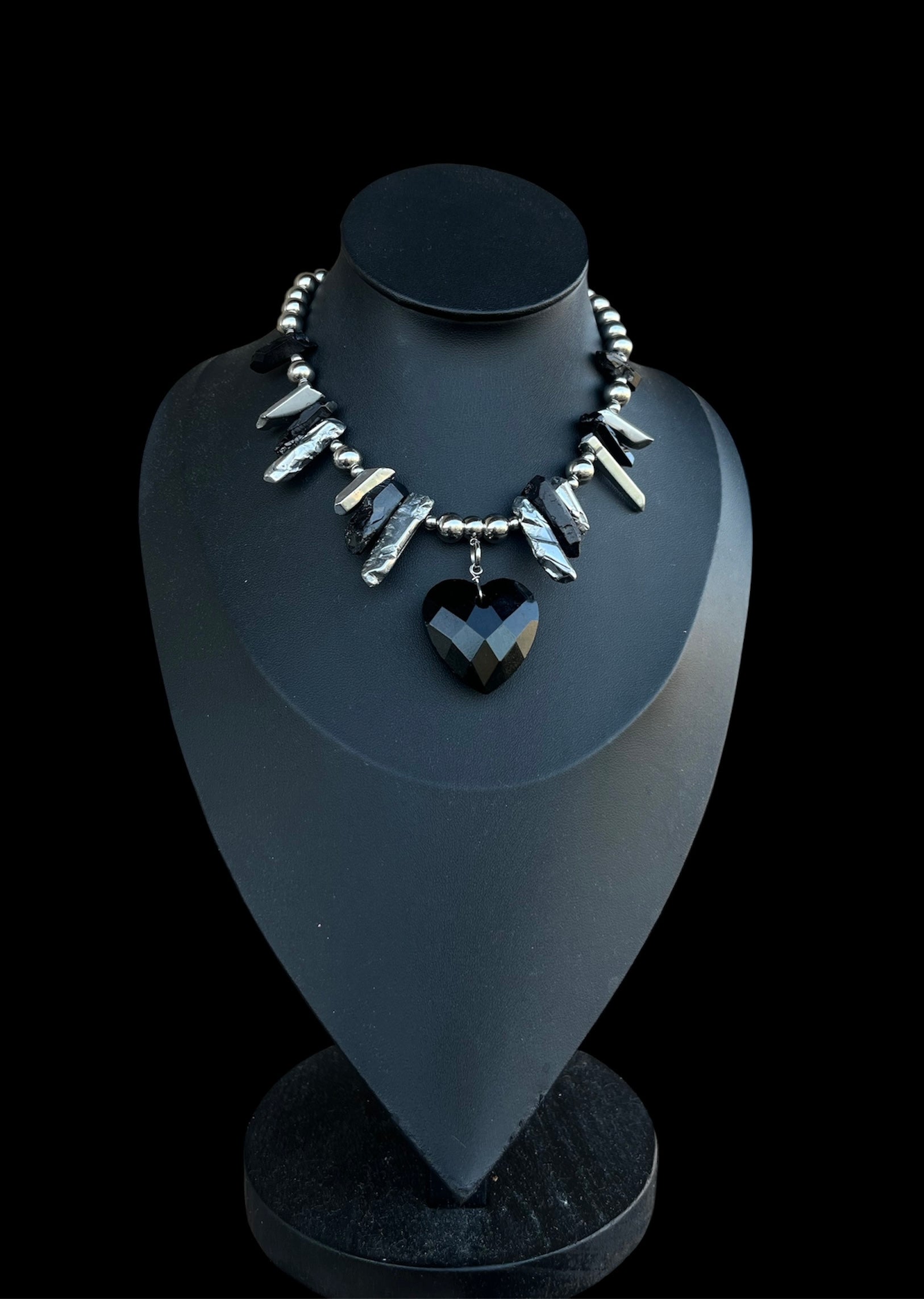 Midnight Heart Necklace
