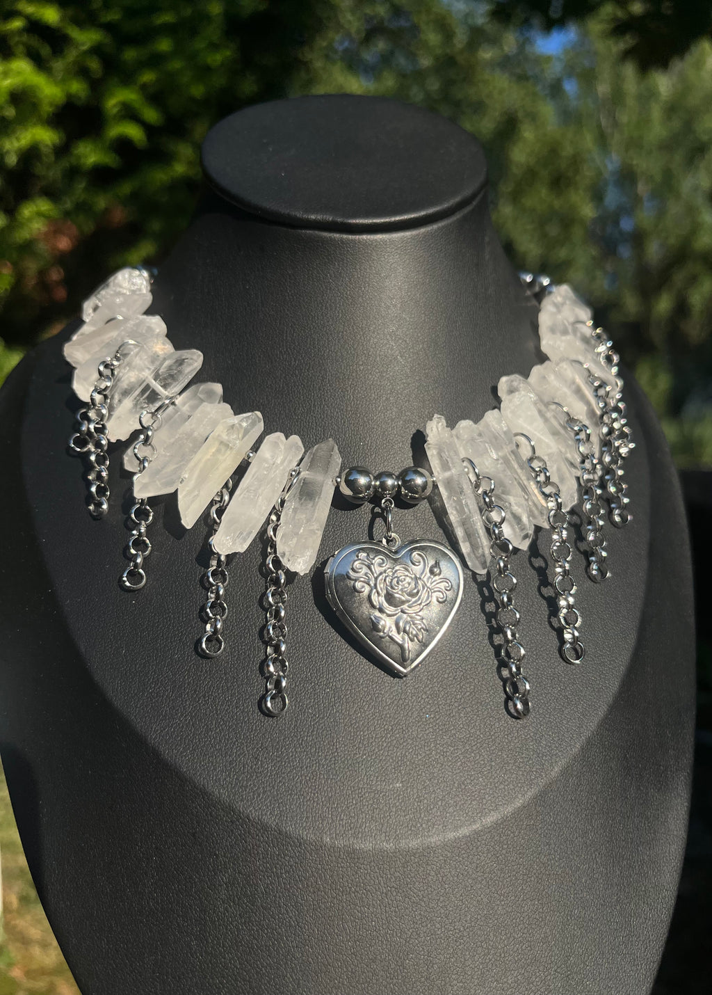 Crystal Rose - Quartz necklace