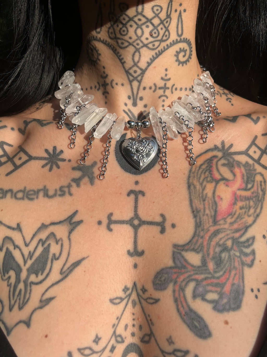 Crystal Rose - Quartz necklace