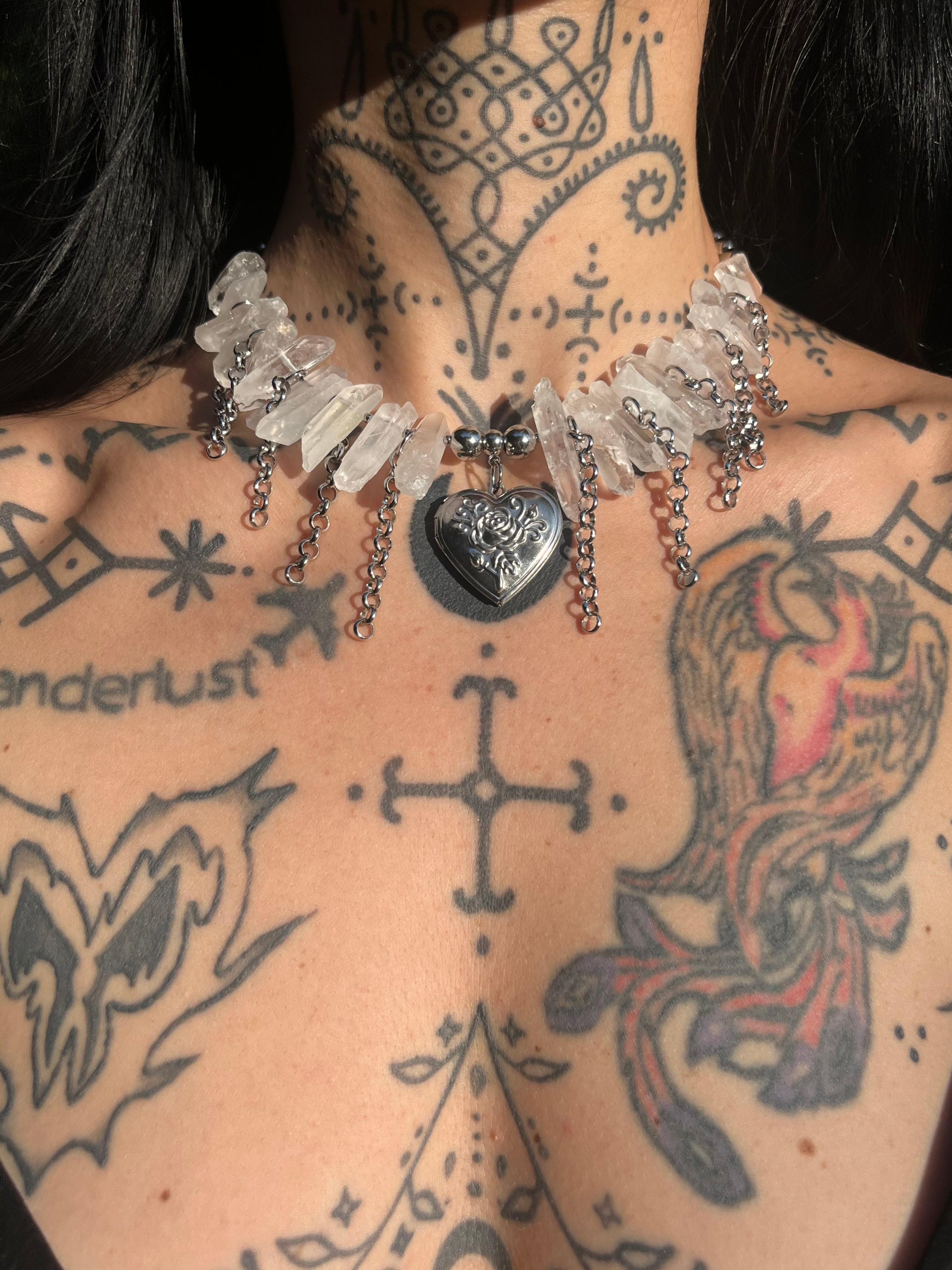 Crystal Rose - Quartz necklace