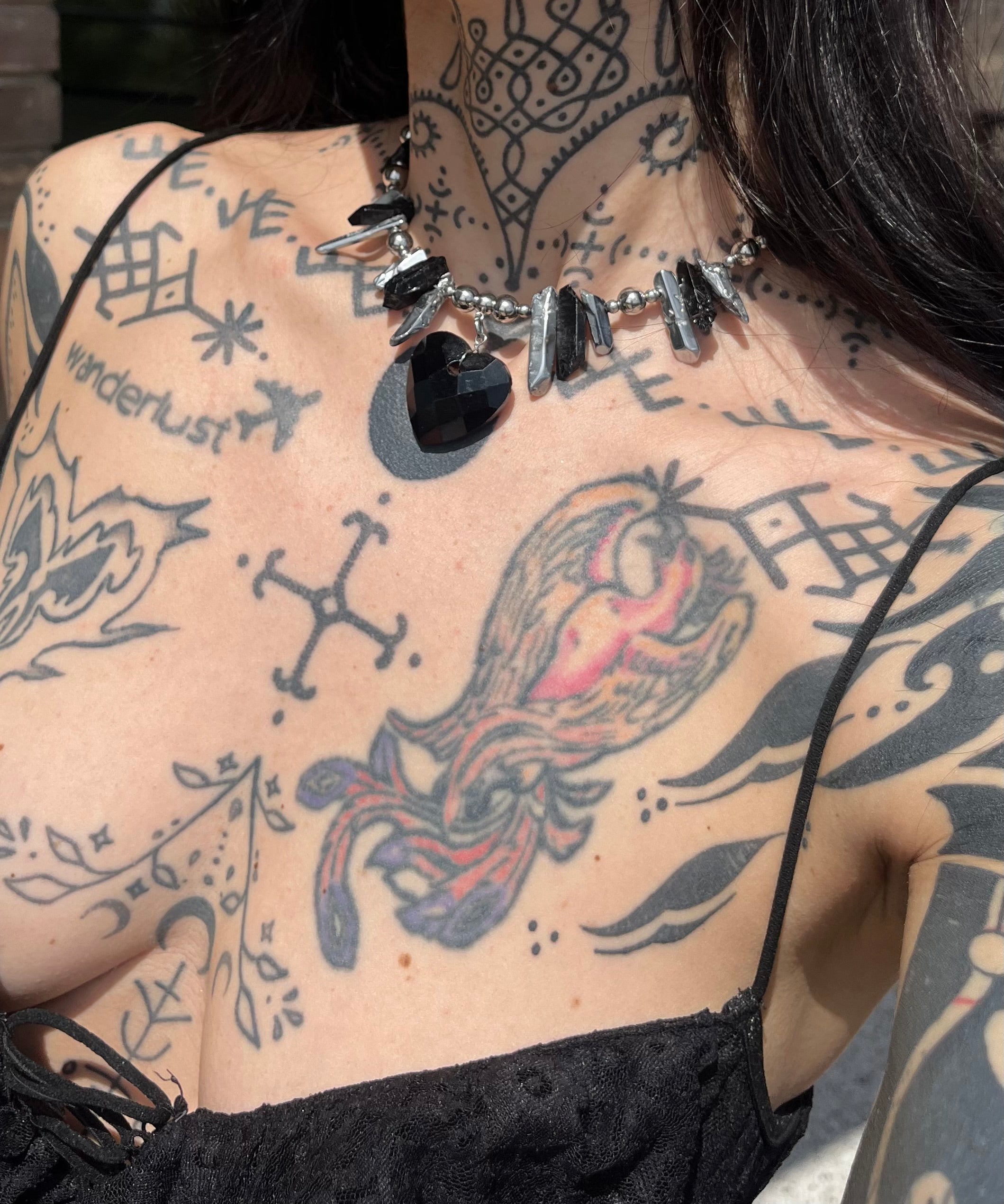 Midnight Heart Necklace