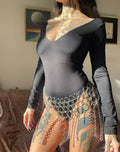 Chunky jewelry skirt