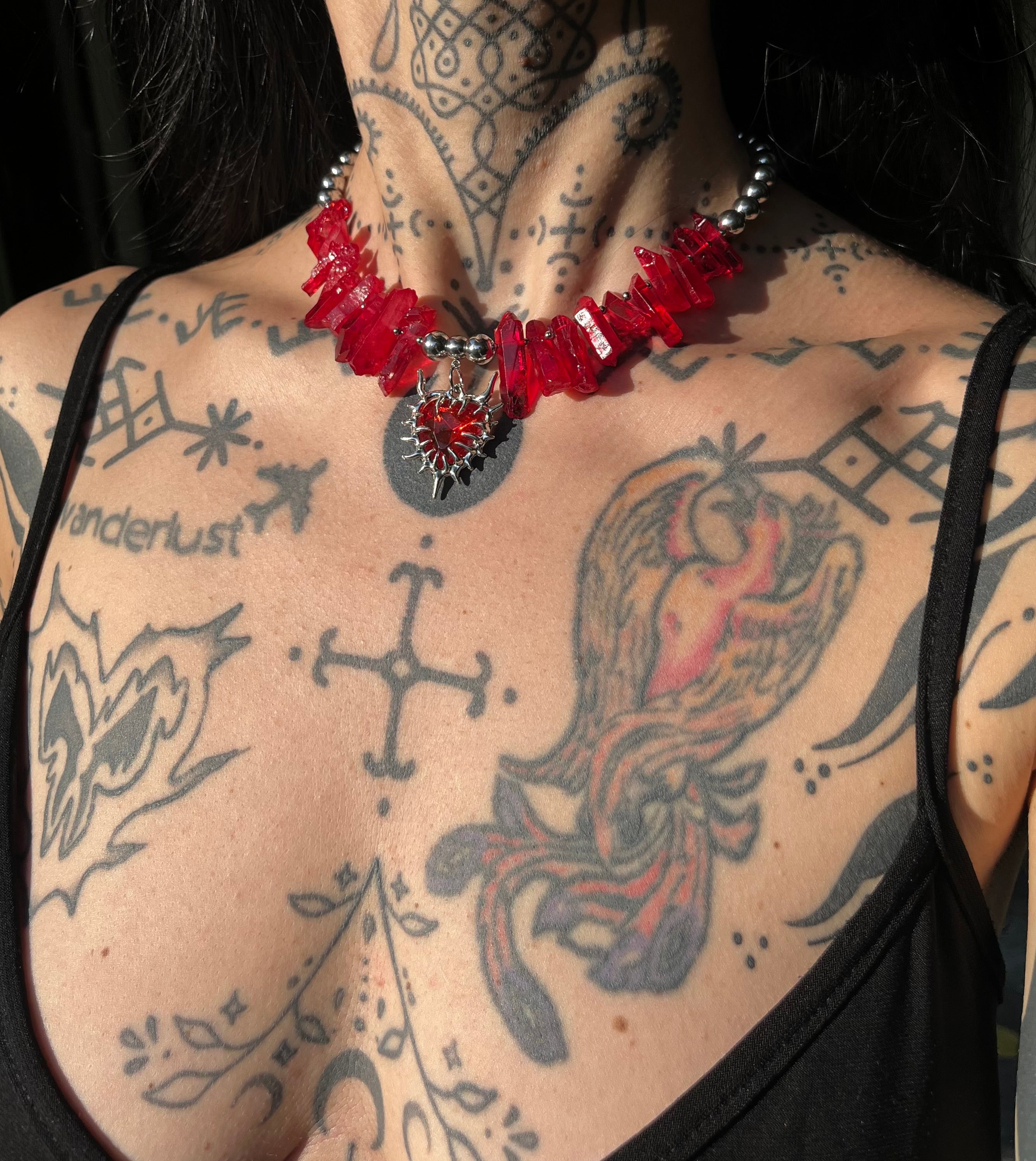 Scarlet Relic Grunge necklace