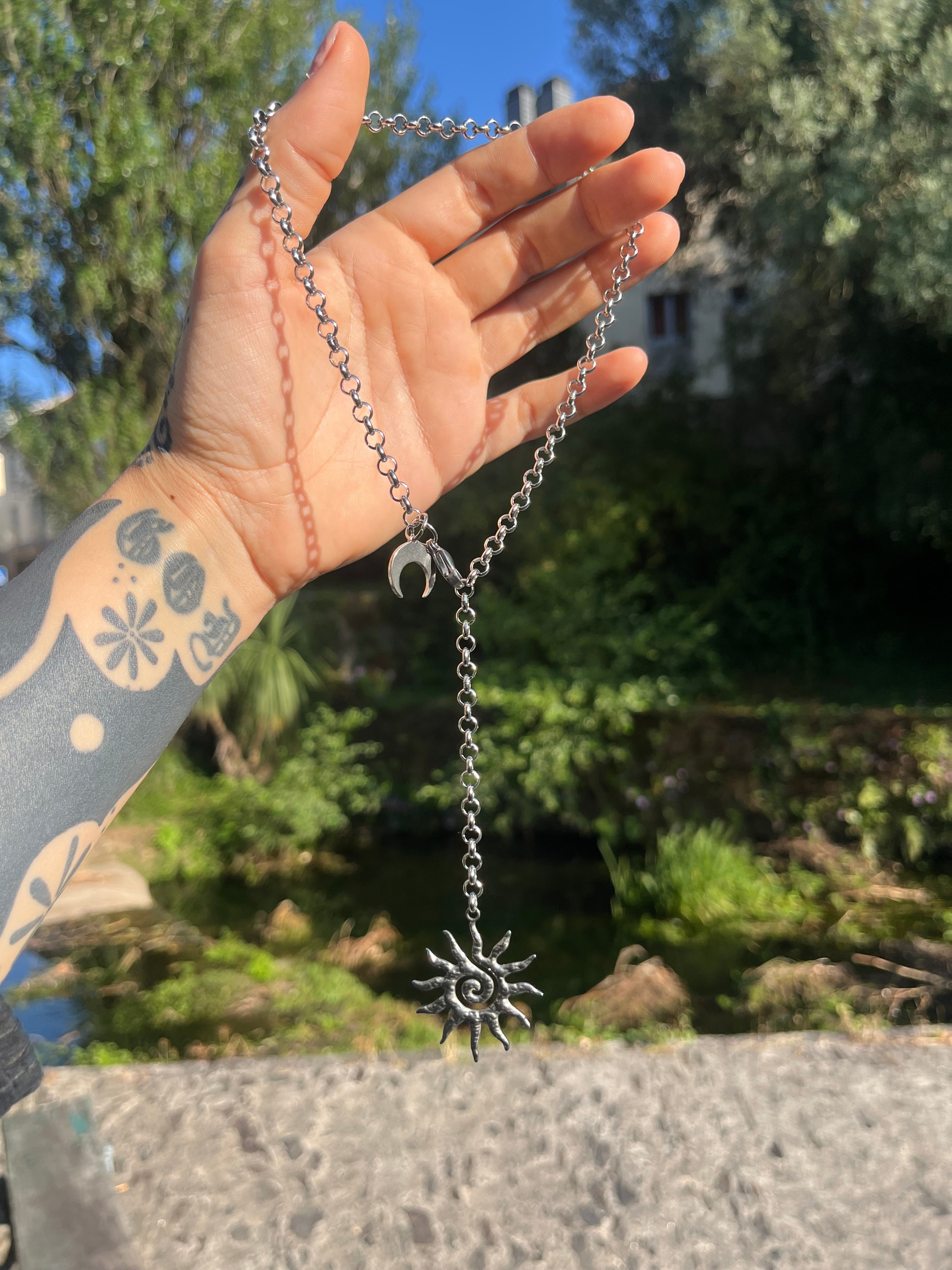 Sun & Moon necklace