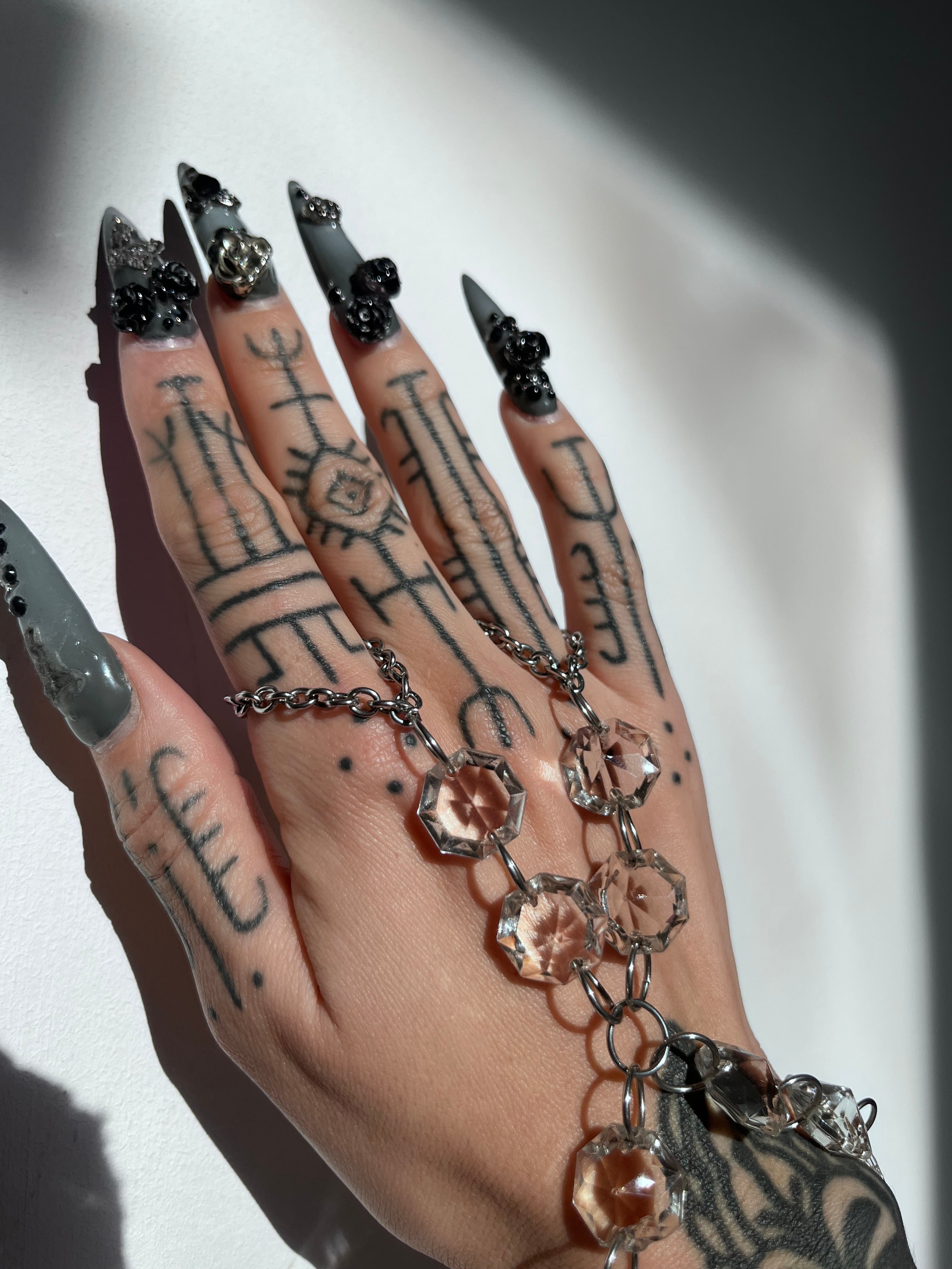 Crystal ring-bracelet