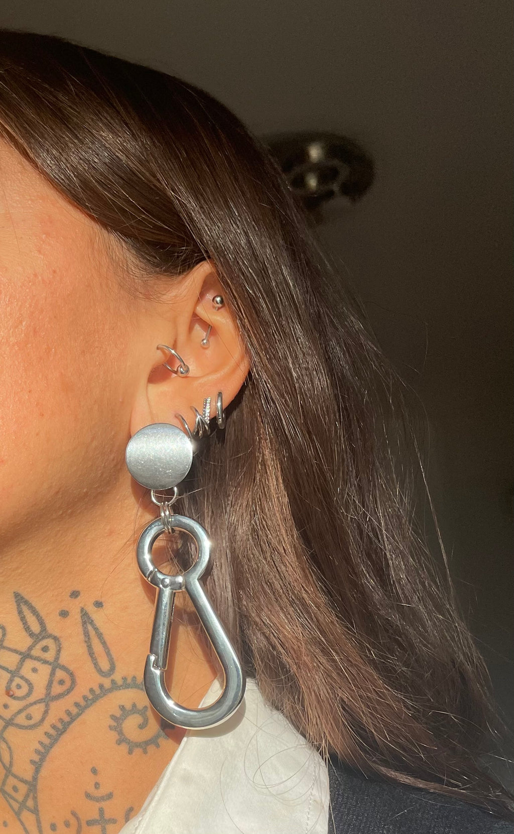 Carabiner earrings
