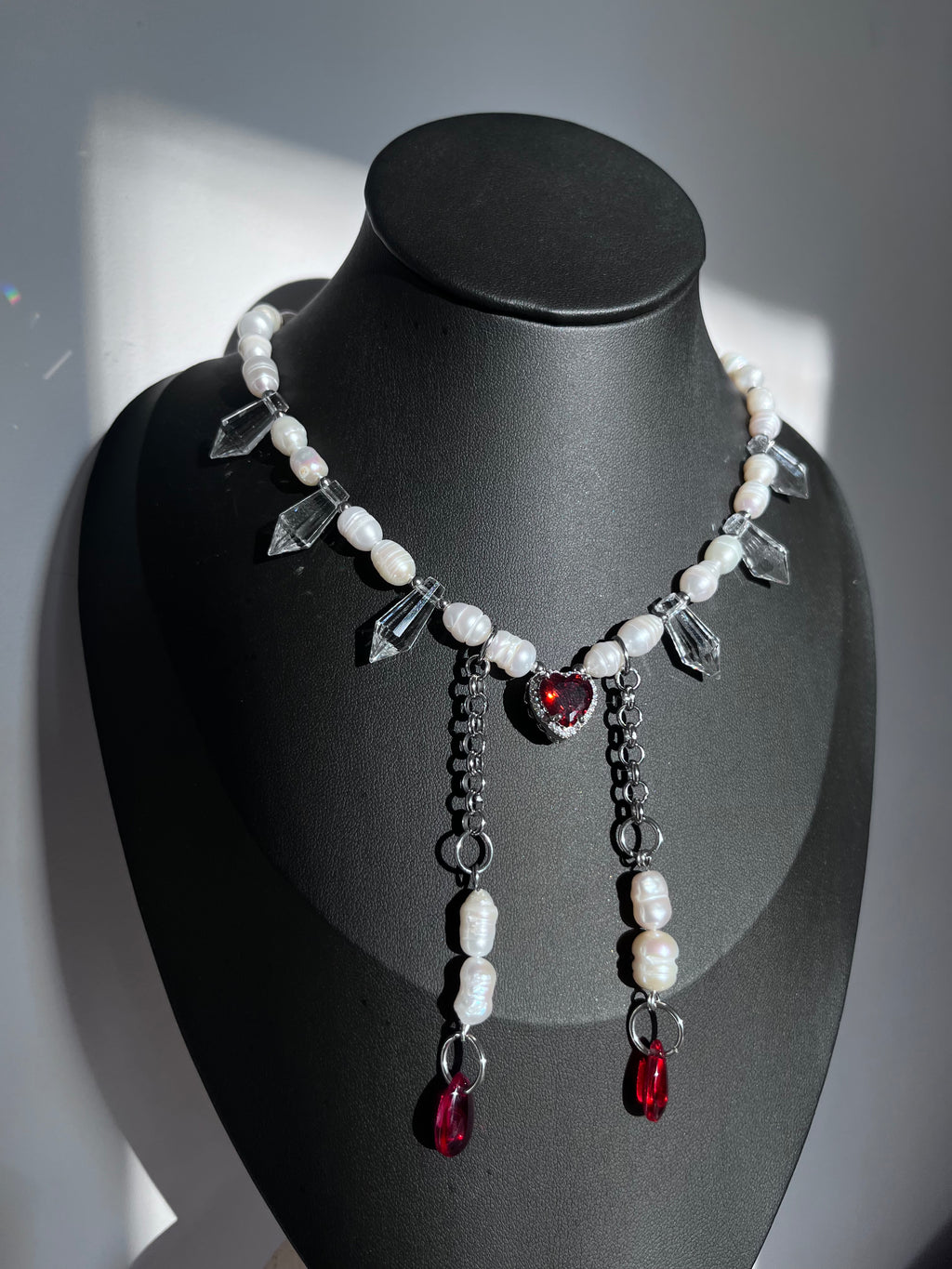 Red heart necklace