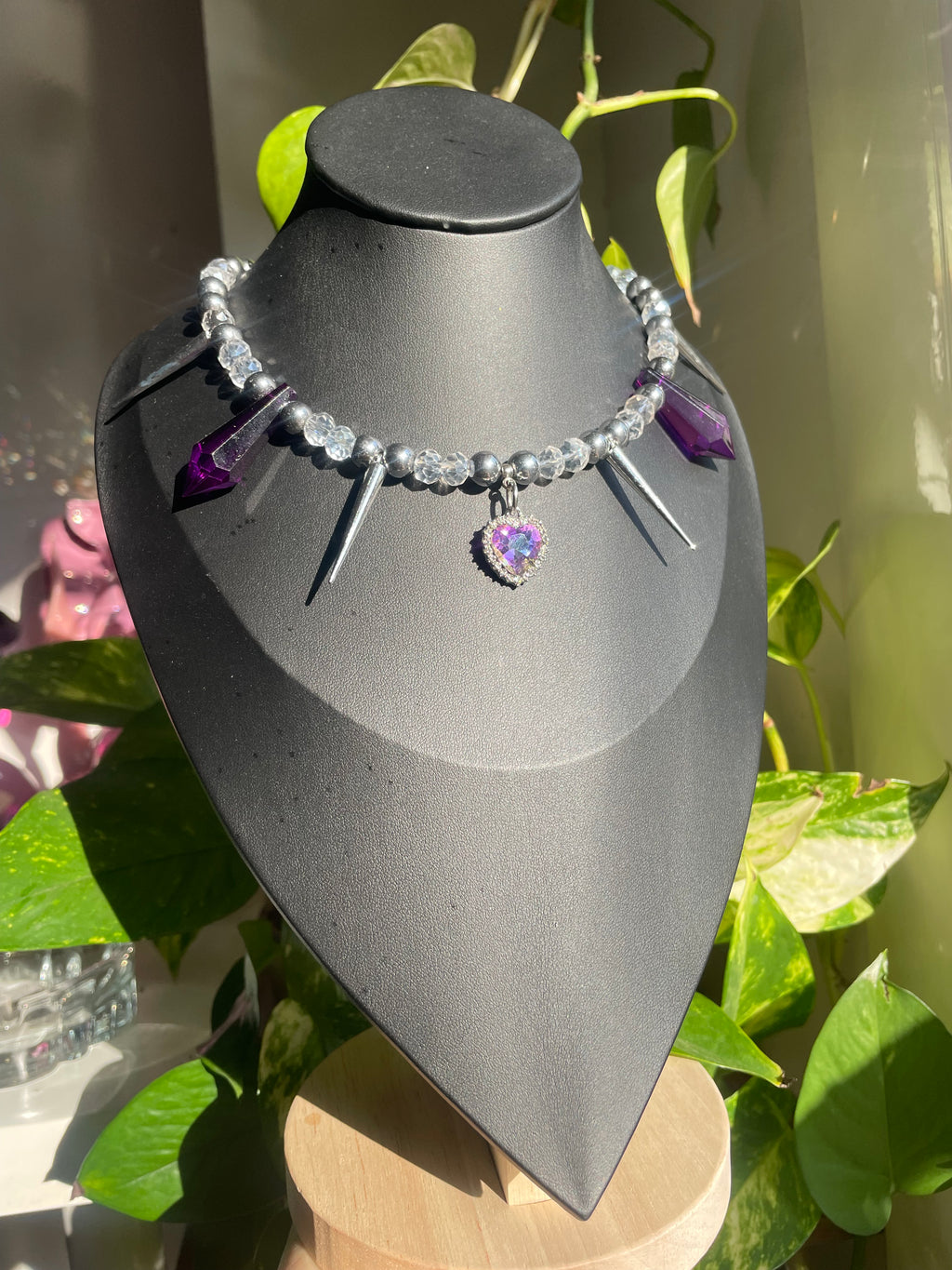 Purple Heart necklace