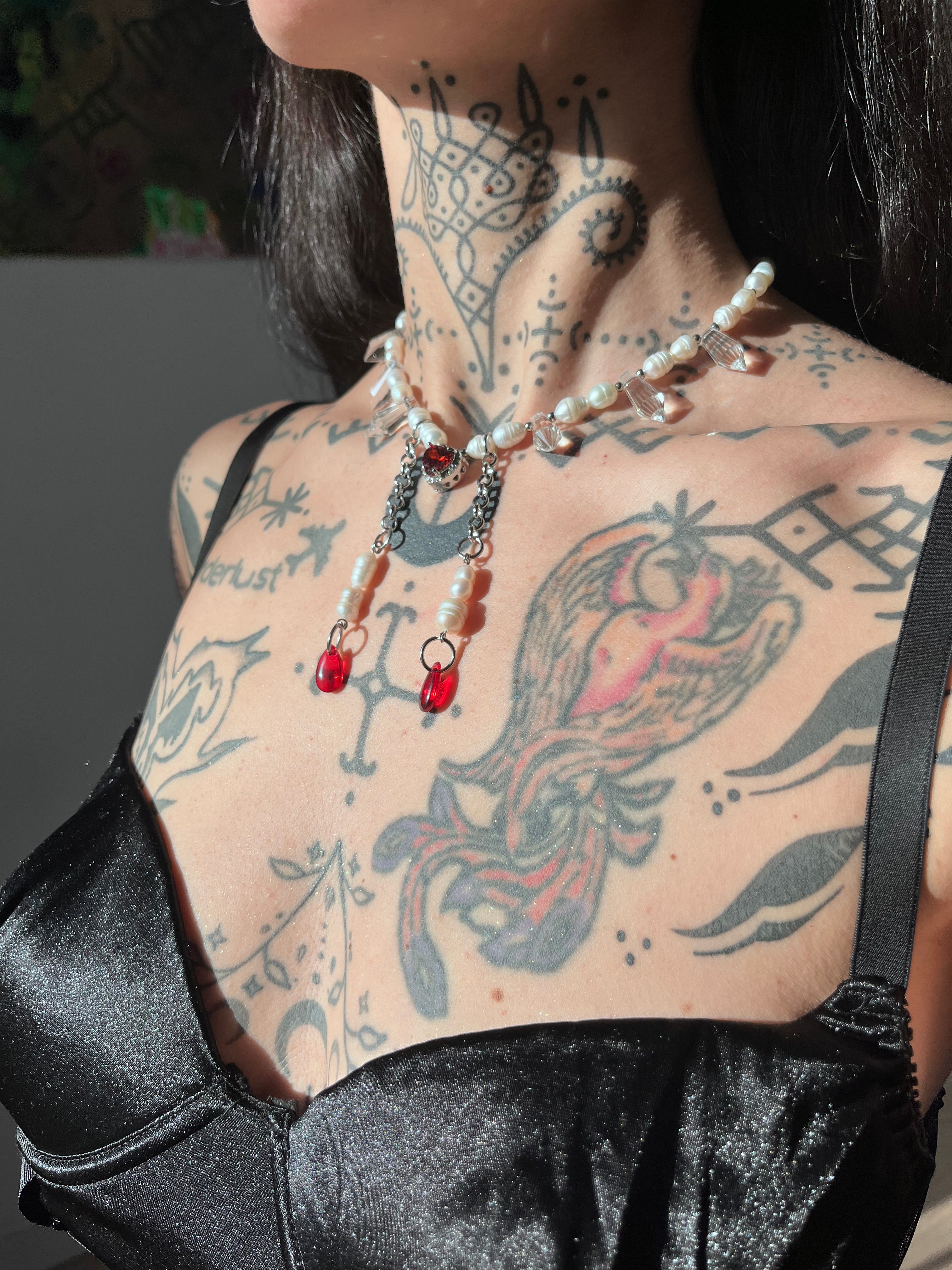 Red heart necklace