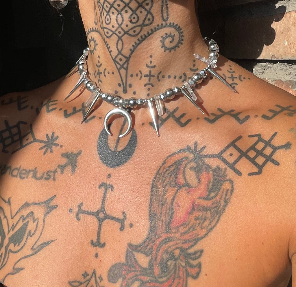 Spiked Moon necklace