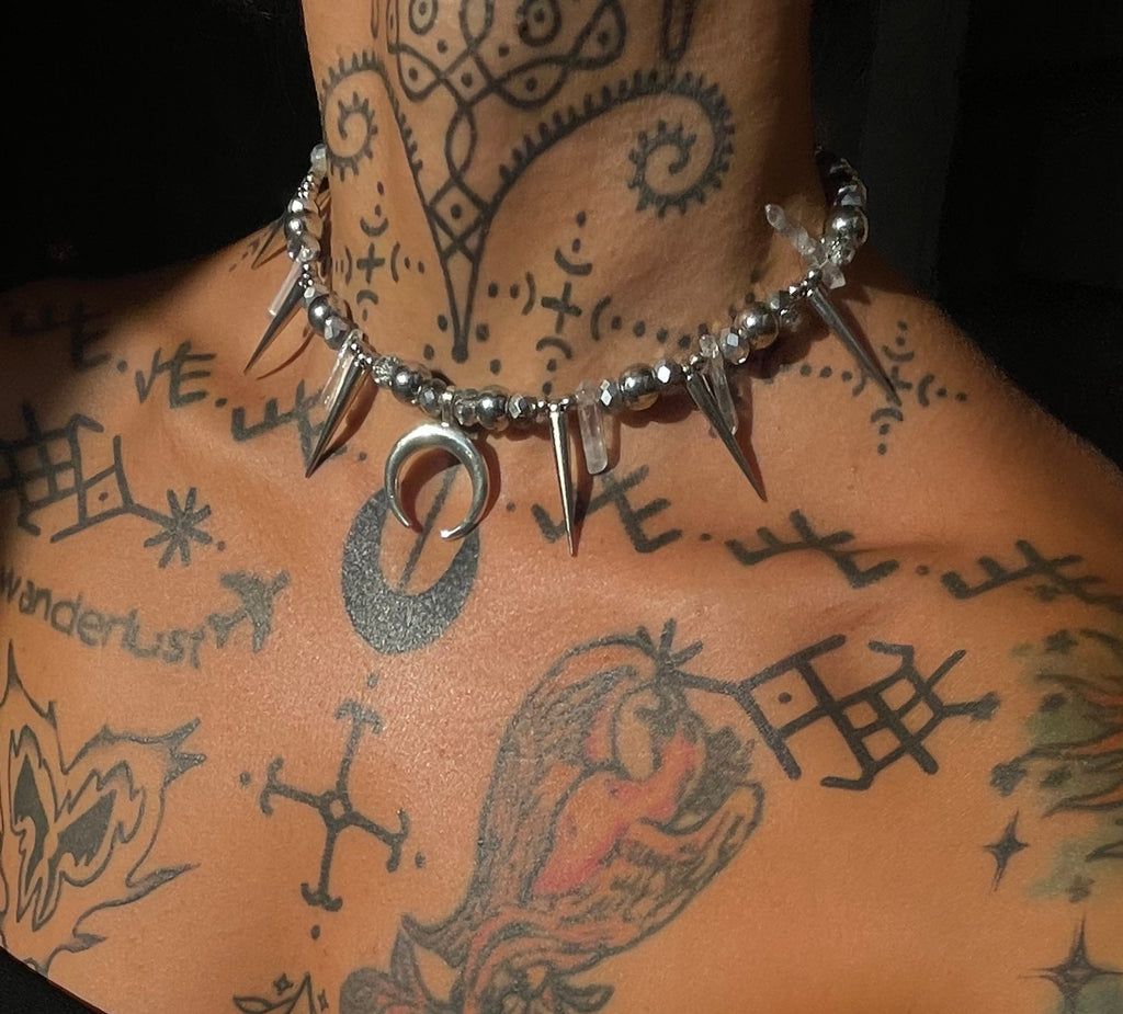 Spiked Moon necklace