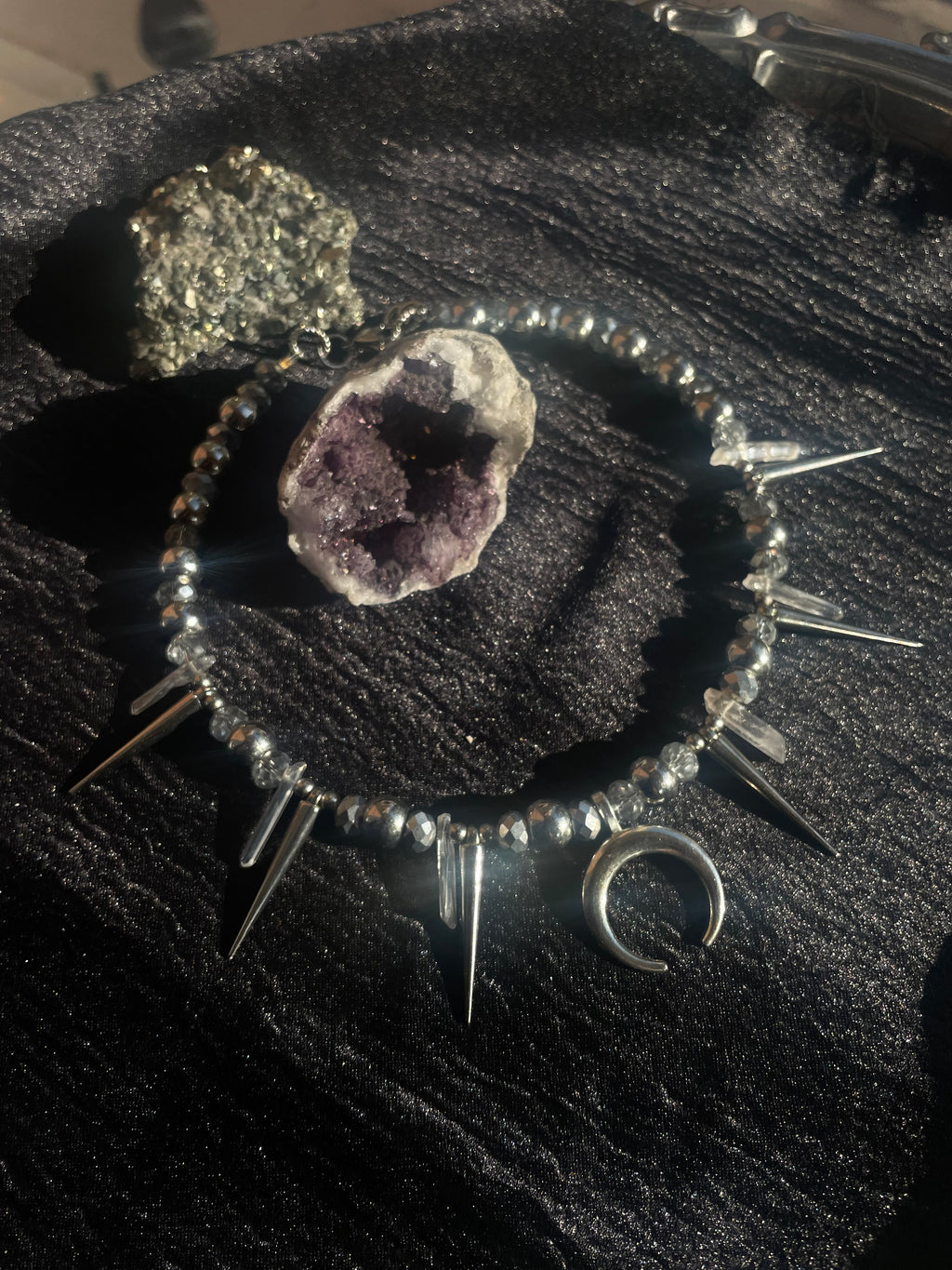 Spiked Moon necklace