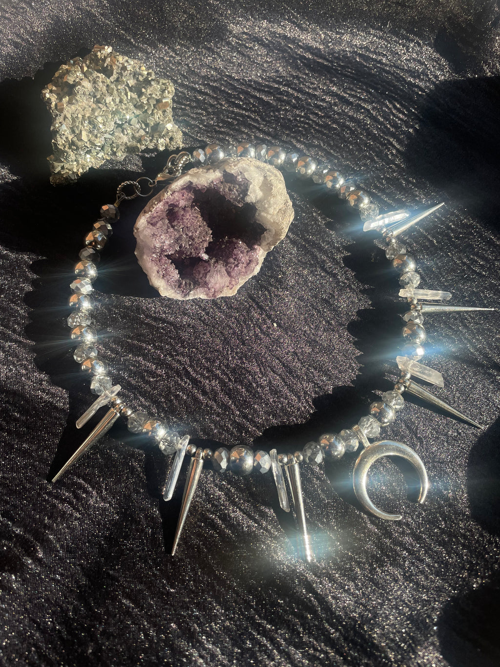 Spiked Moon necklace