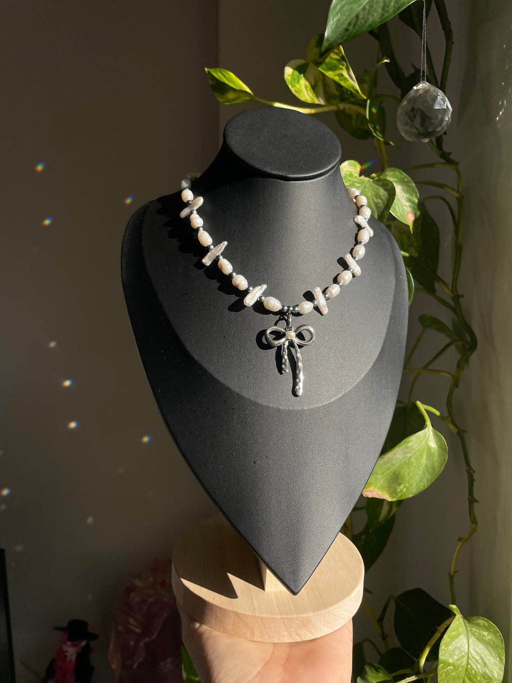 Delicate BOW necklace